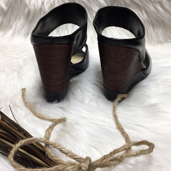 SOLD Vince Camuto Slip On Mule Open Toe Wedge Heel - Picture 6 of 8